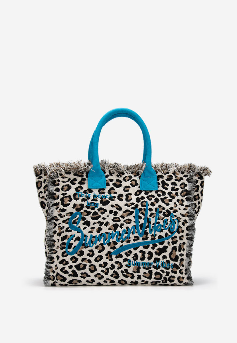 Geanta de plaja Aulelia leopard