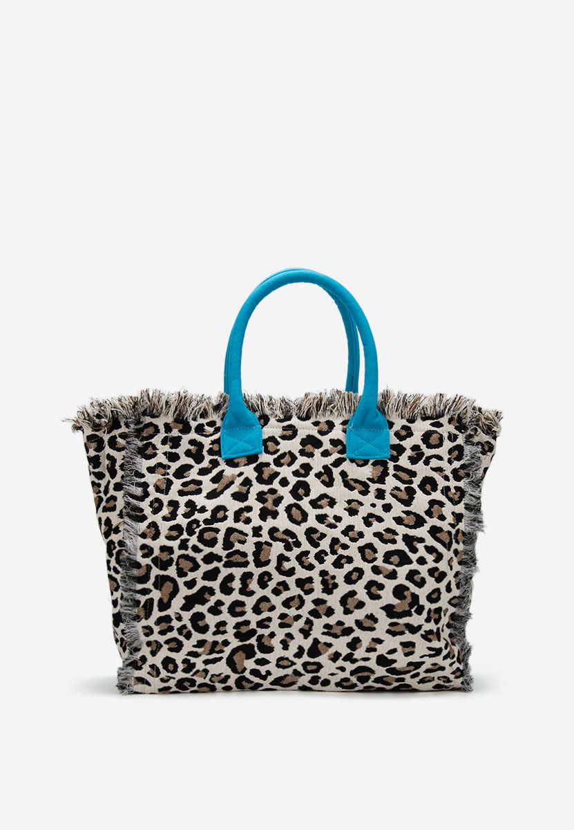 Geanta de plaja Aulelia leopard