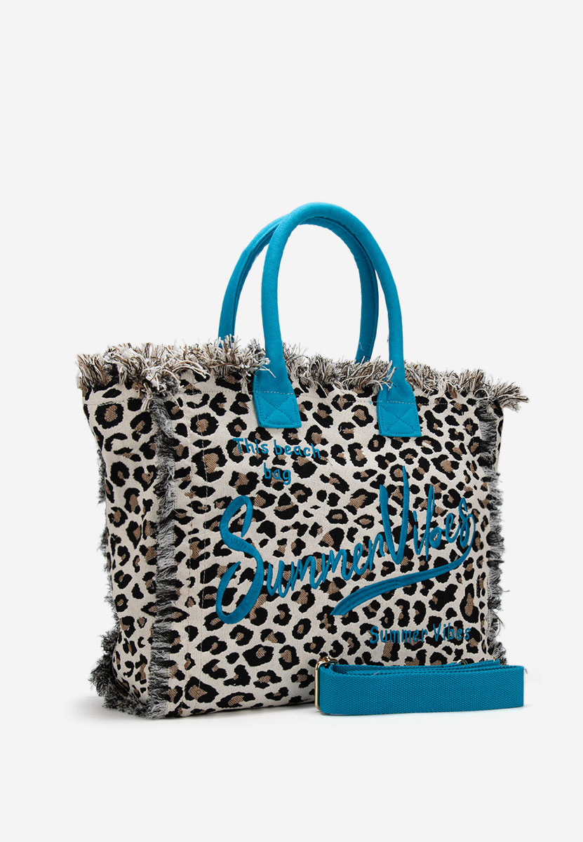 Geanta de plaja Aulelia leopard