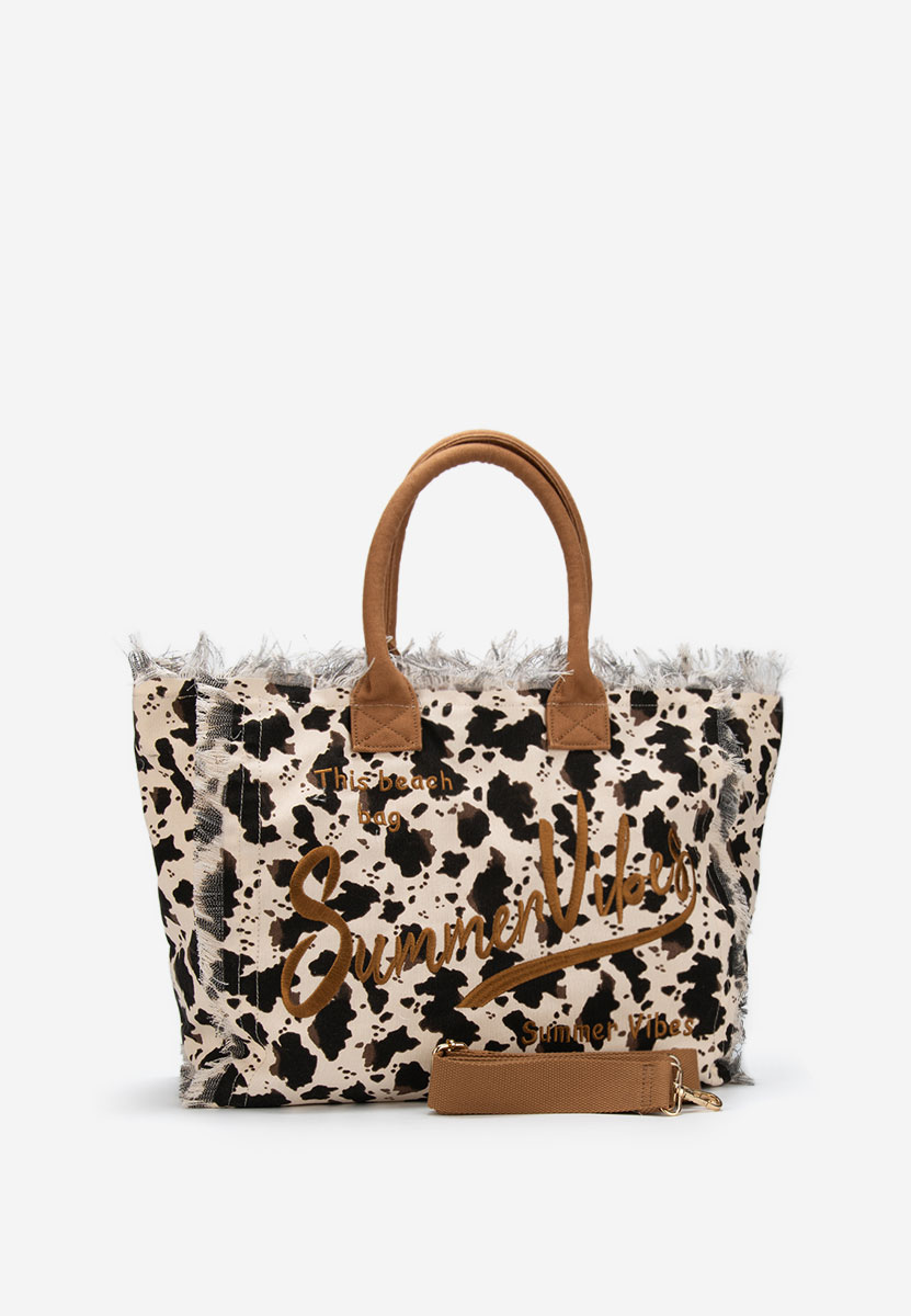 Geanta de plaja Aulelia animal print