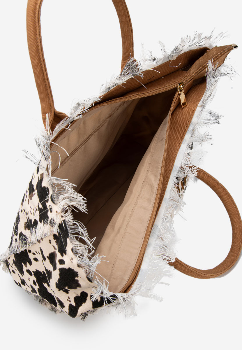 Geanta de plaja Aulelia animal print