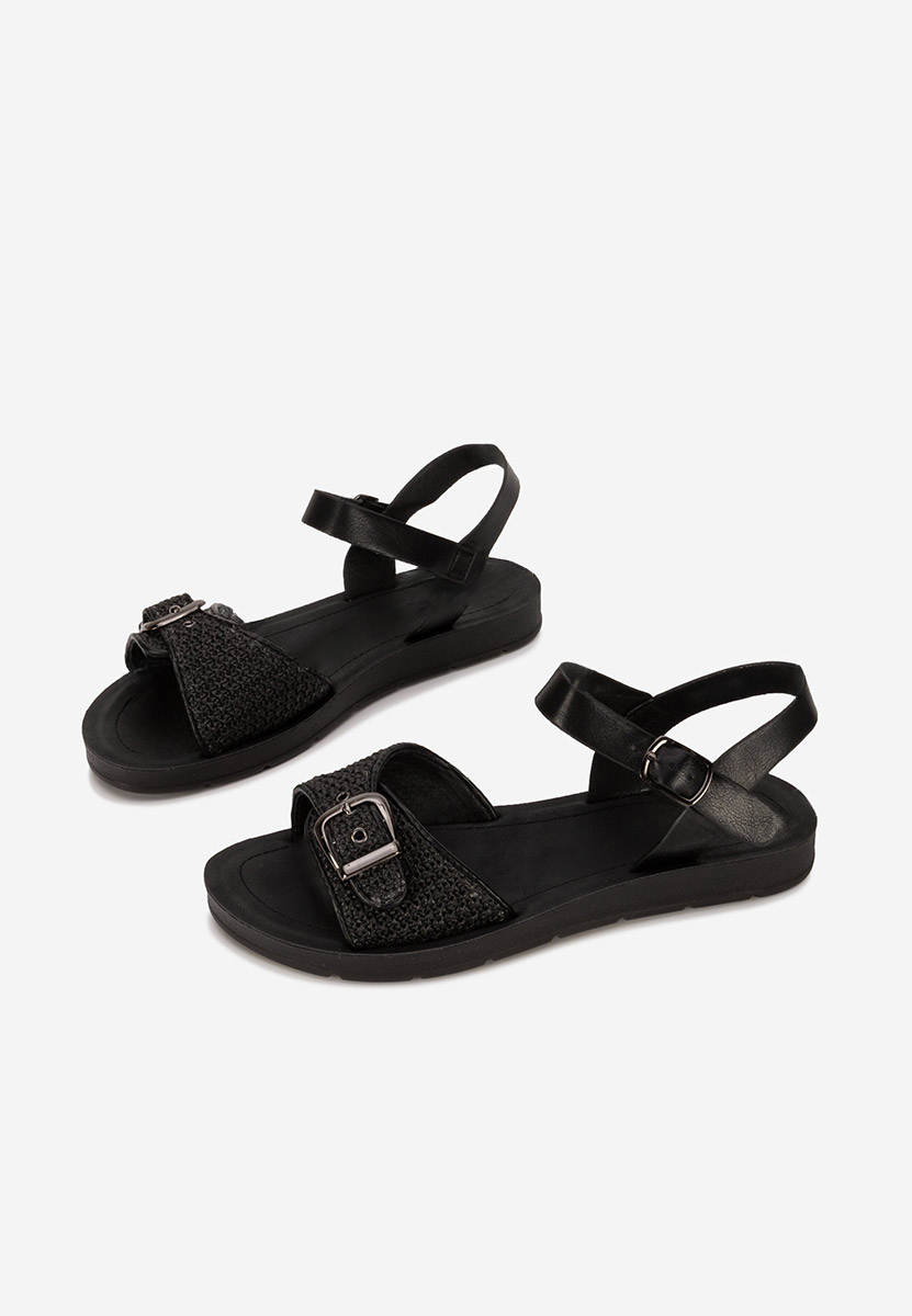 Sandale cu talpa joasa Aynia neagra