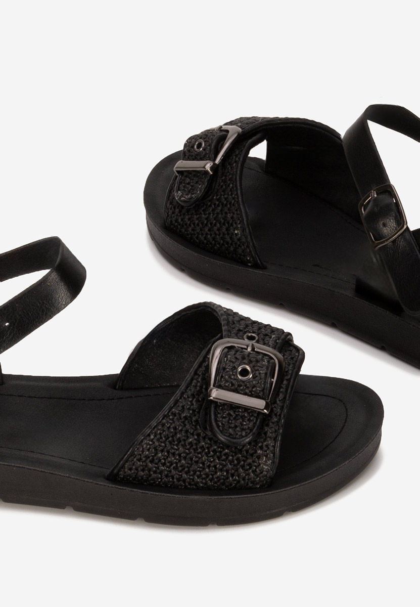Sandale cu talpa joasa Aynia neagra