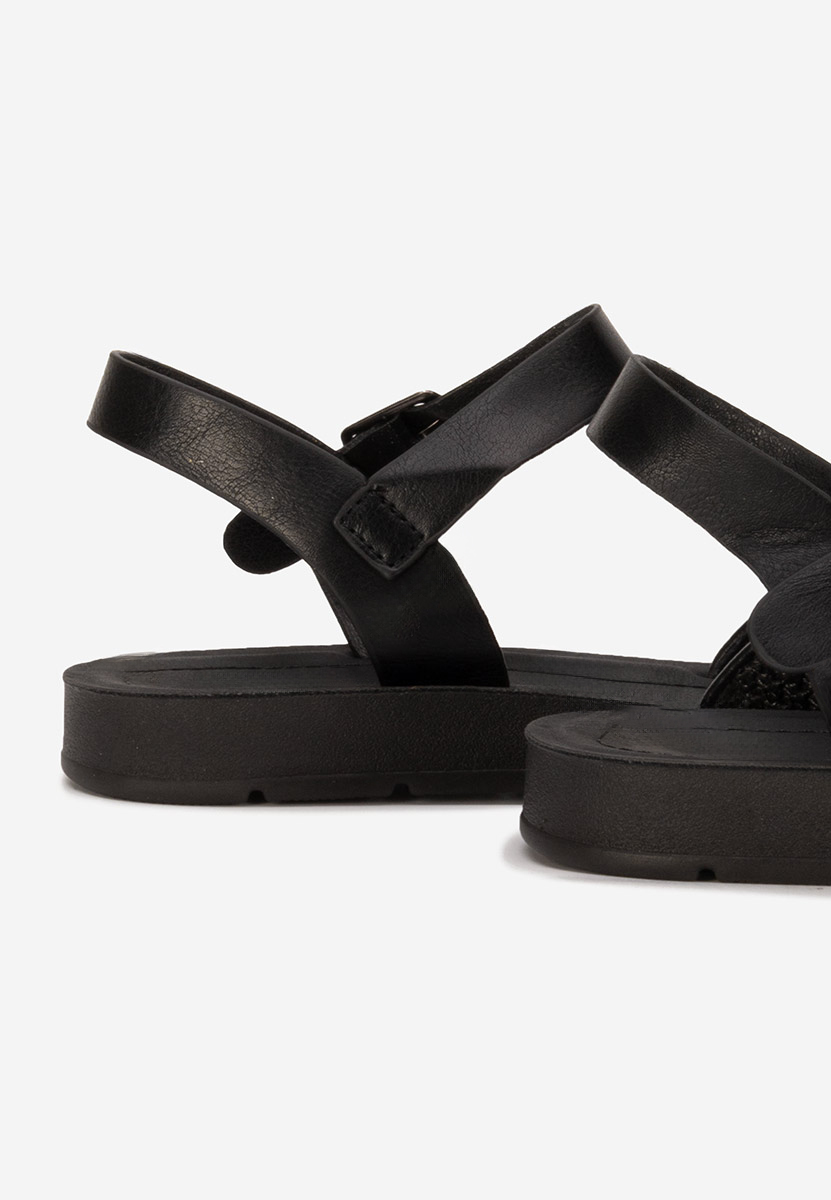 Sandale cu talpa joasa Aynia neagra