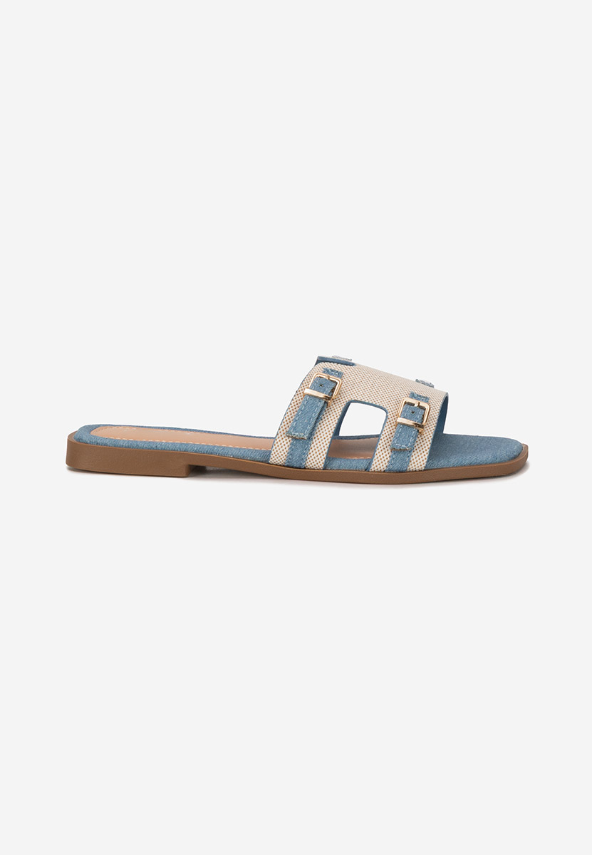 Papuci dama Natania denim