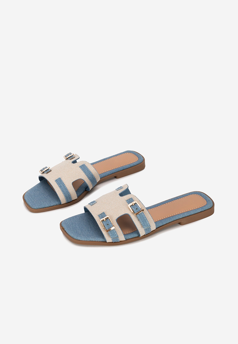 Papuci dama Natania denim