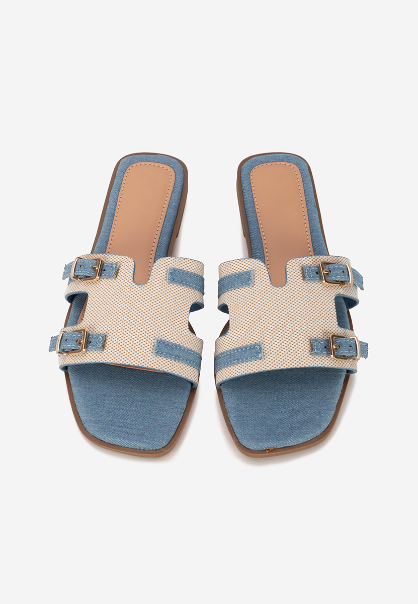 Papuci dama Natania denim