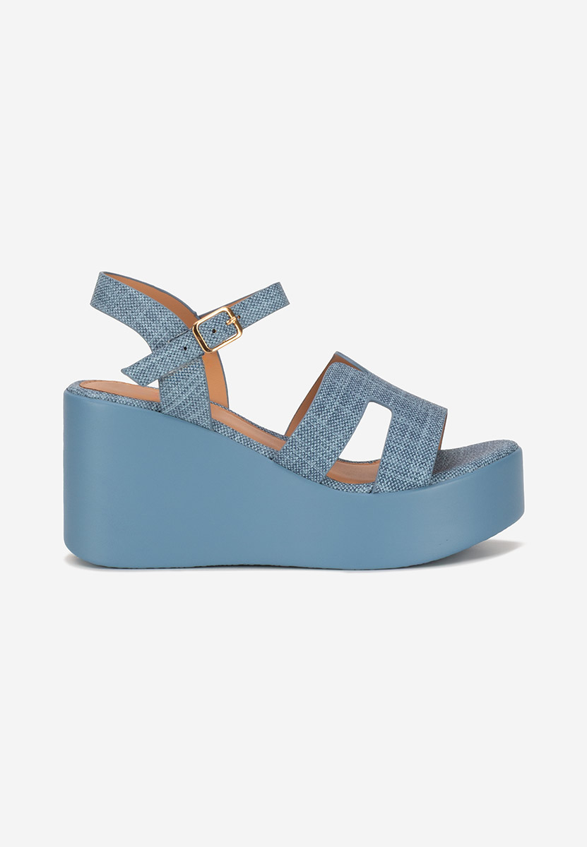 Sandale cu platformă Raselia denim