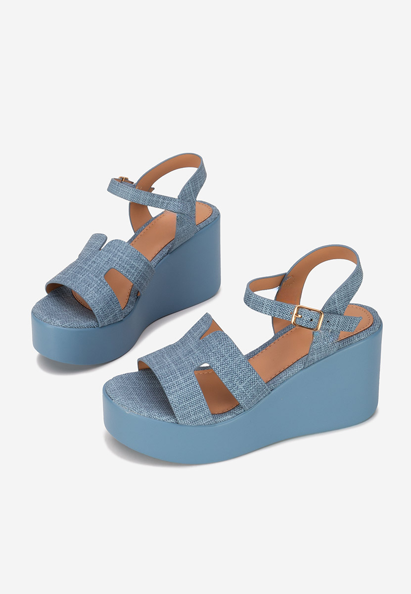 Sandale cu platformă Raselia denim