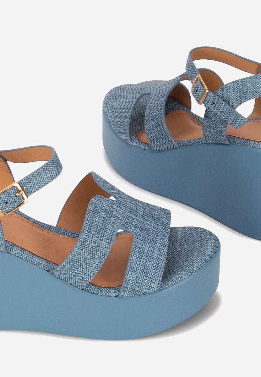 Sandale cu platformă Raselia denim