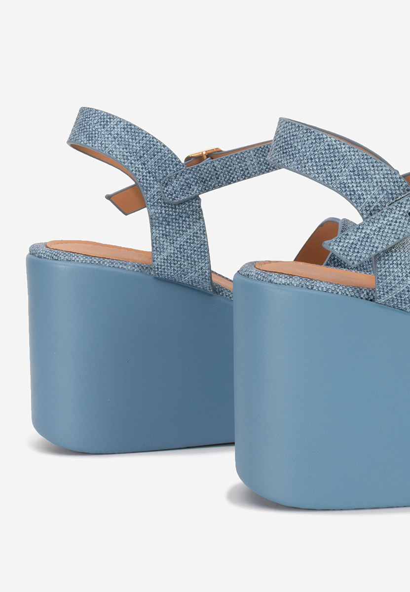 Sandale cu platformă Raselia denim