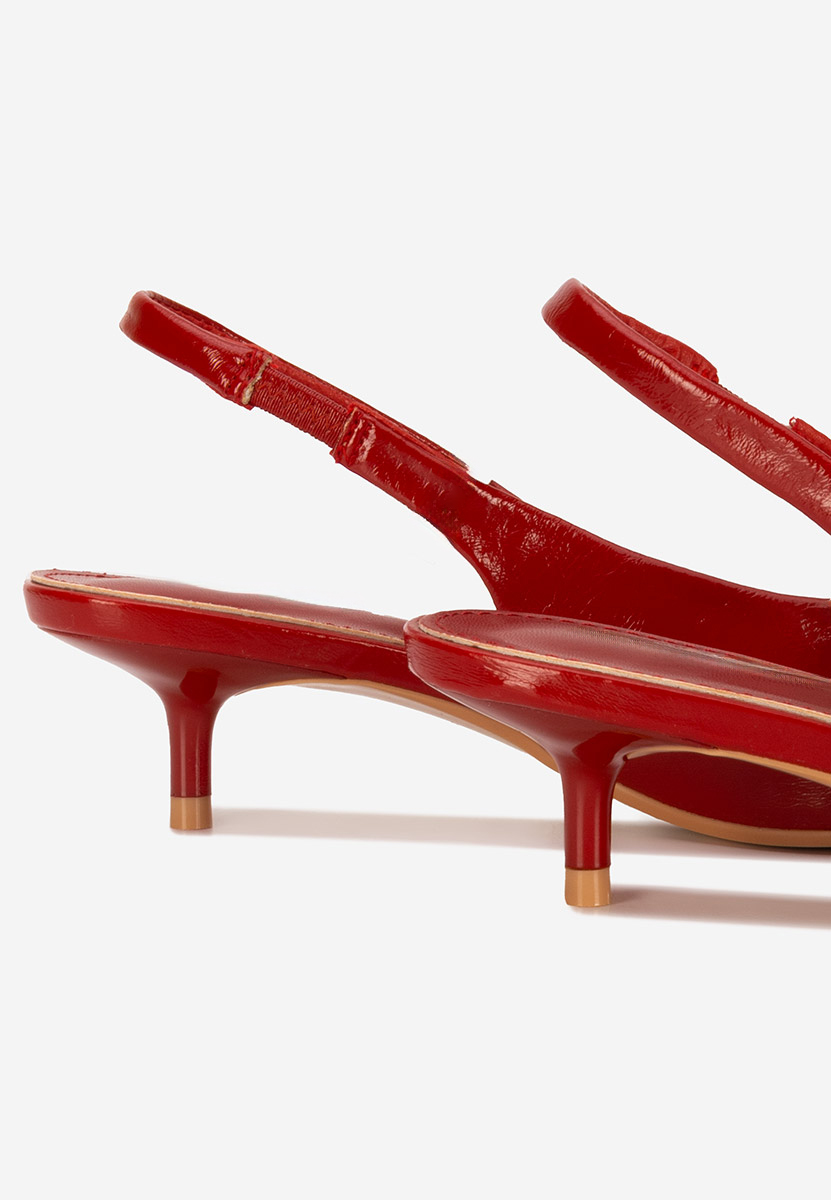 Pantofi slingback Nirvania rosii