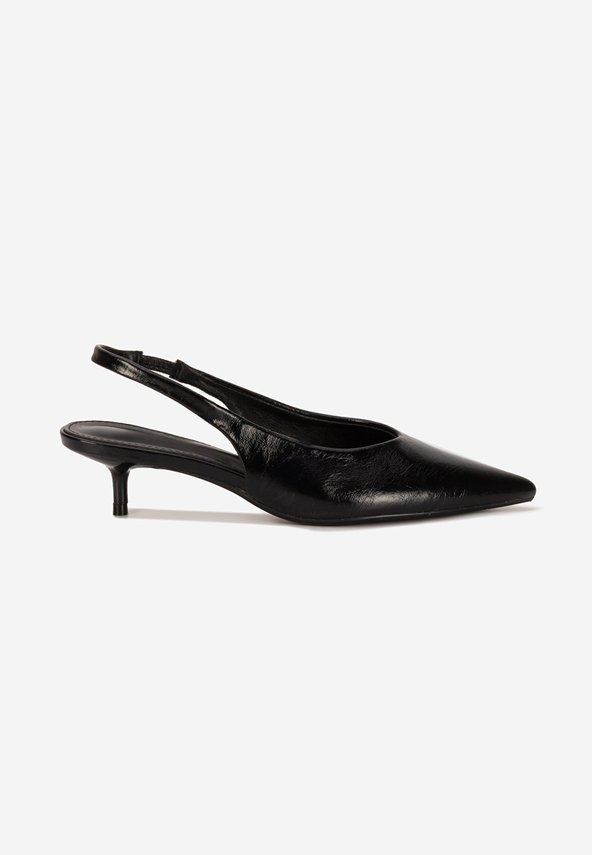 Pantofi slingback Nirvania negri