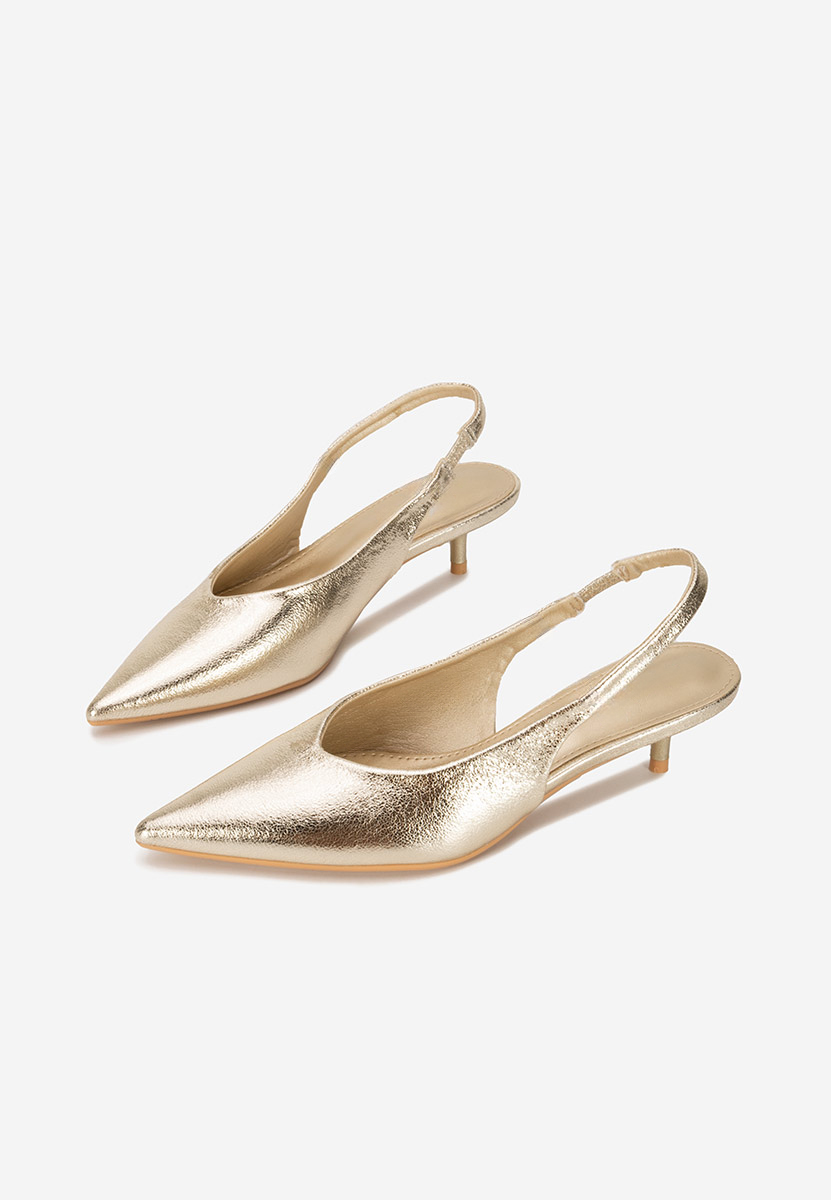 Pantofi slingback Nirvania aurii