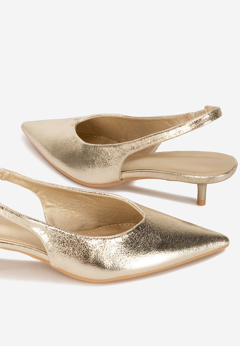 Pantofi slingback Nirvania aurii