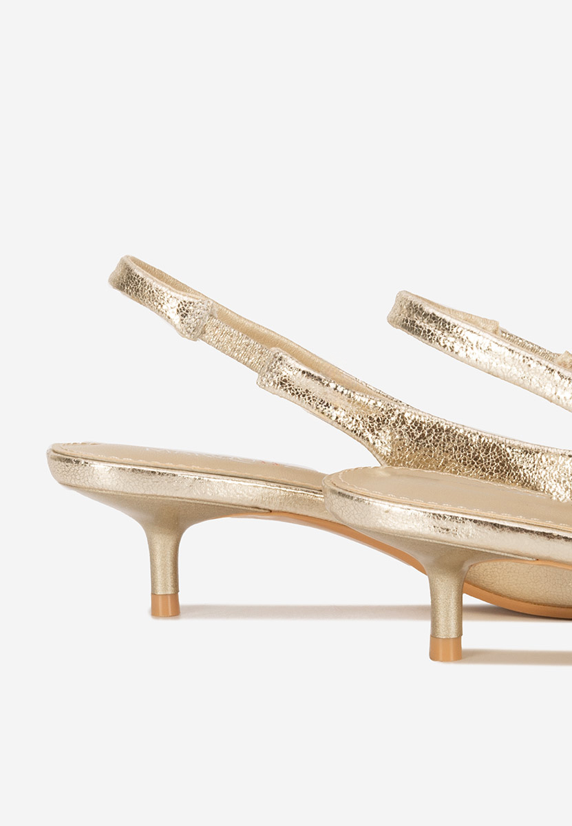 Pantofi slingback Nirvania aurii