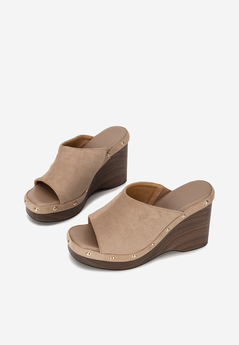 Papuci cu platformă Jazminia kaki