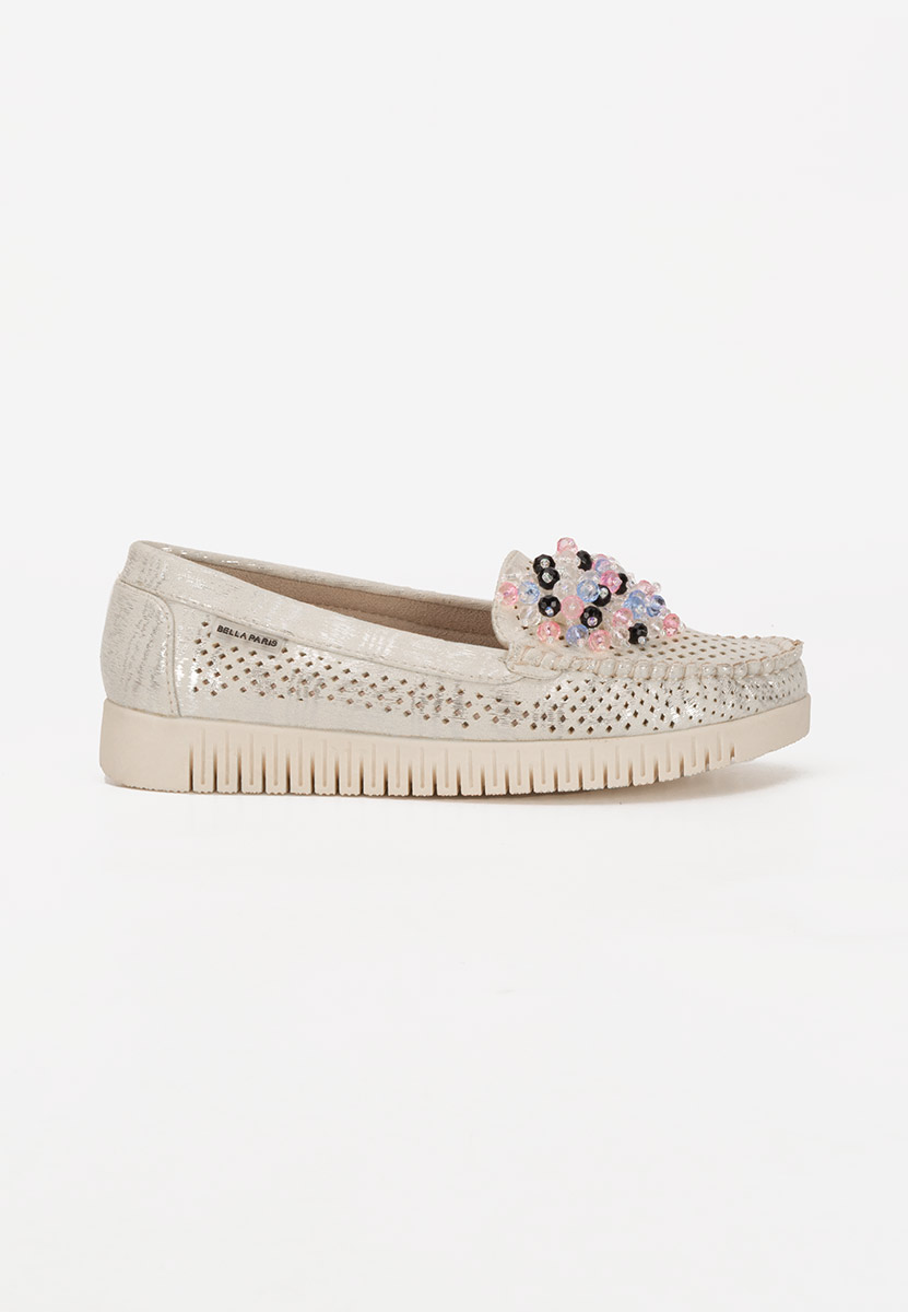 Mocasini dama Lynna V3 bej
