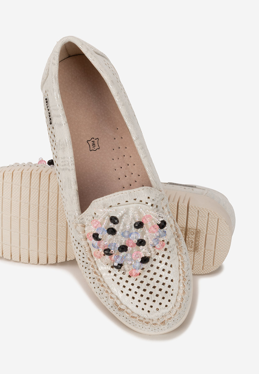 Mocasini dama Lynna V3 bej