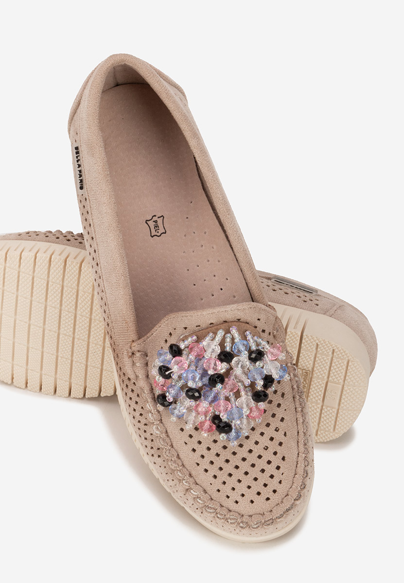 Mocasini dama Lynna V2 bej