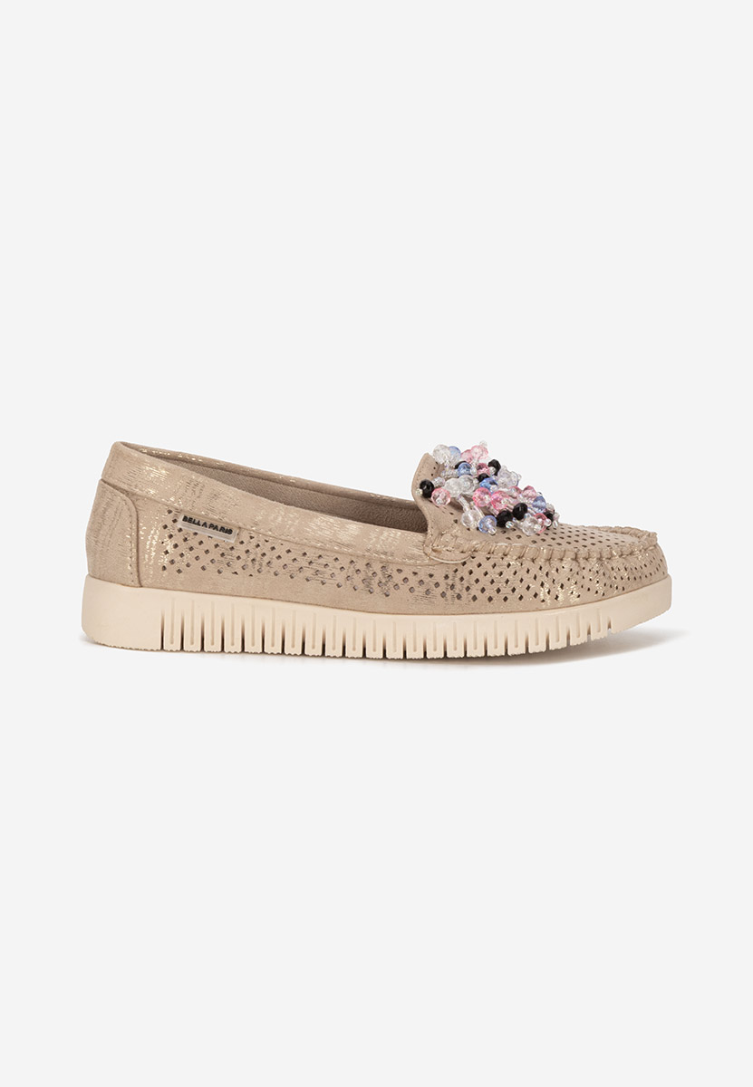 Mocasini dama Lynna V2 aurii