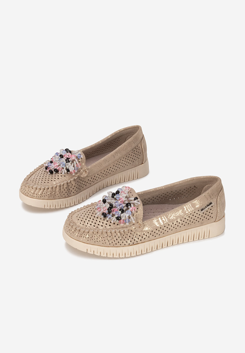 Mocasini dama Lynna V2 aurii