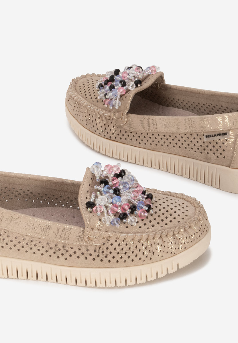 Mocasini dama Lynna V2 aurii