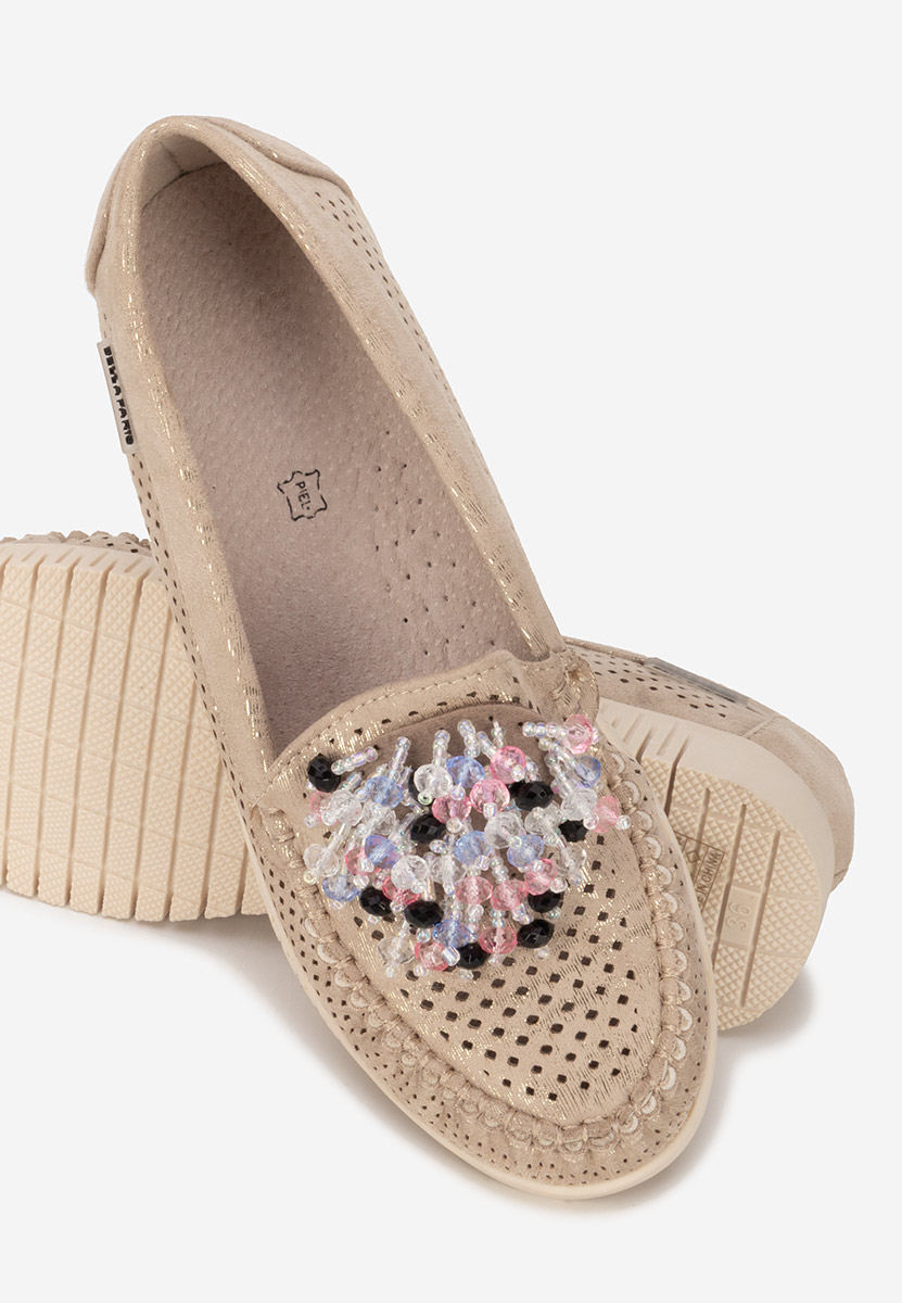 Mocasini dama Lynna V2 aurii