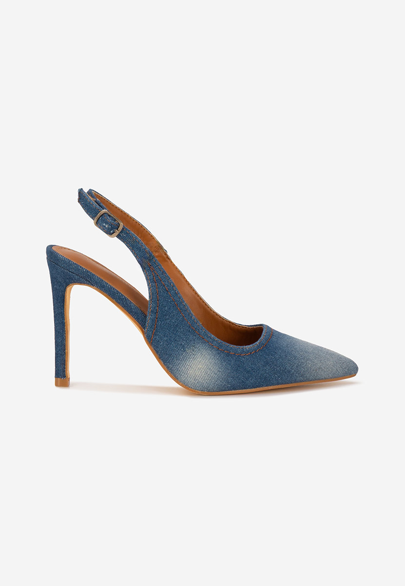 Pantofi slingback Aliomia denim