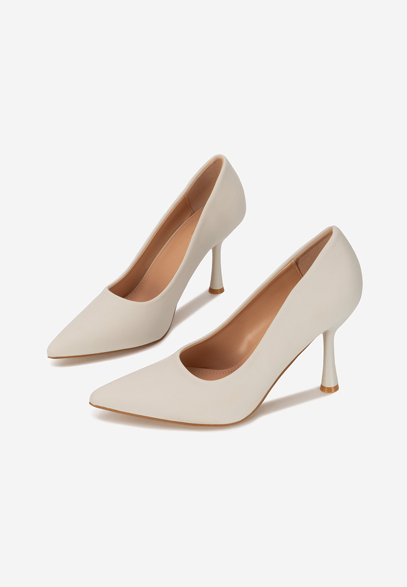 Pantofi cu toc stiletto Anuria bej
