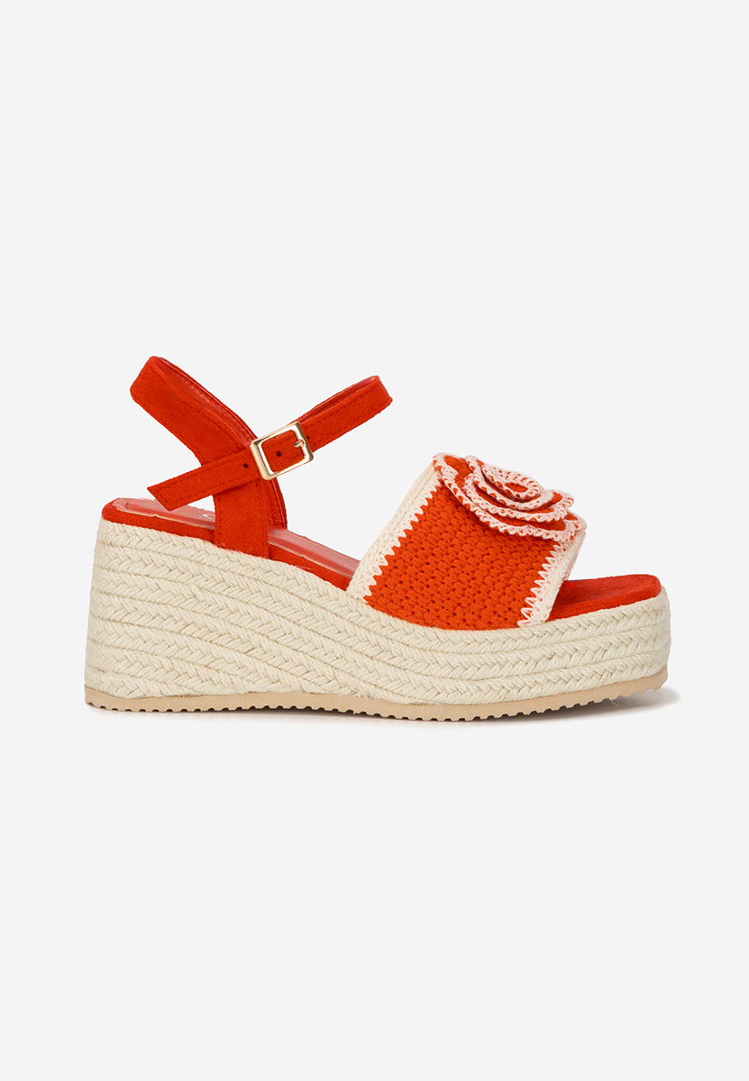 Sandale cu platforma Lorine rosii
