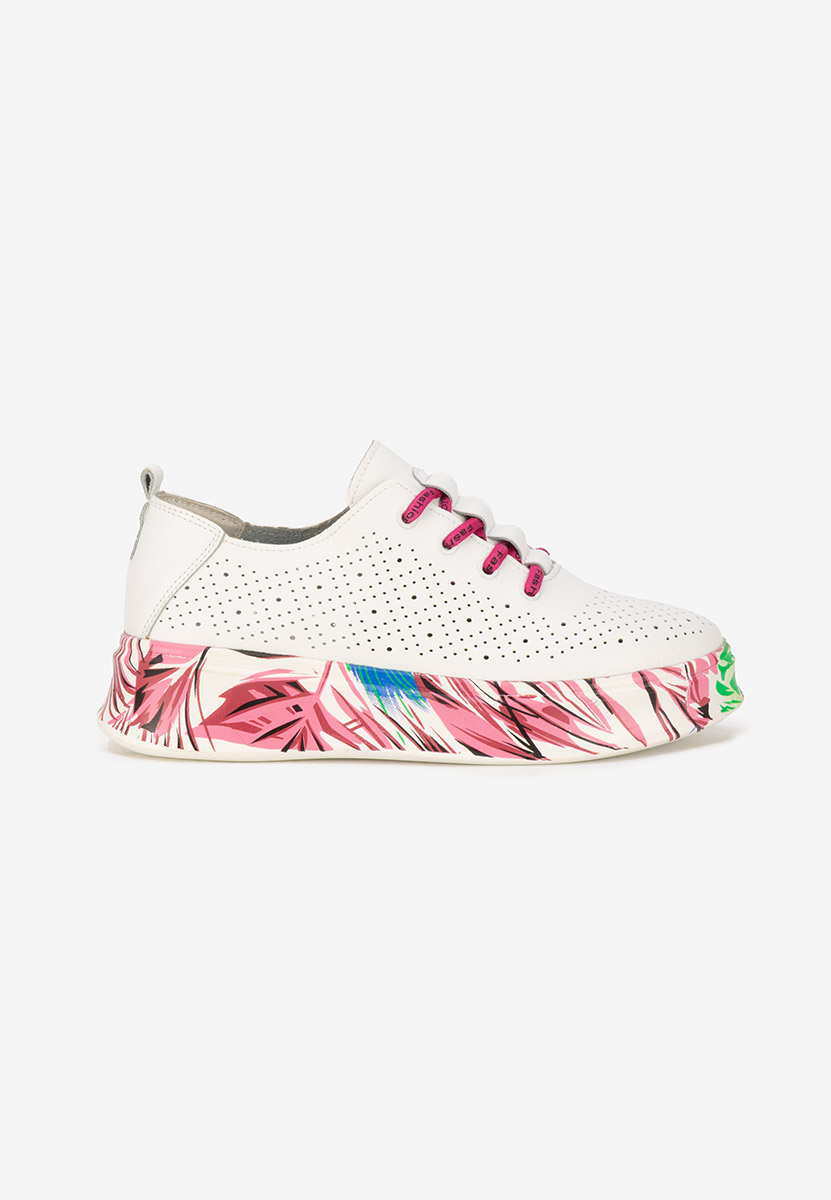 Sneakers dama piele Florinna V2 albi
