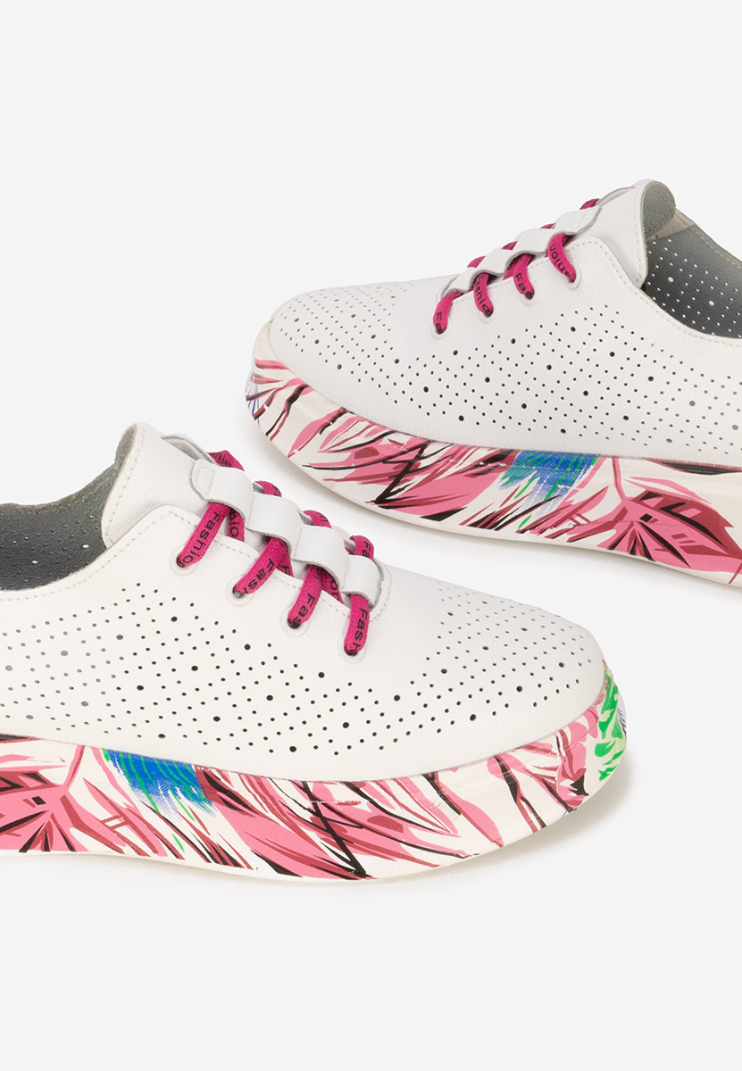 Sneakers dama piele Florinna V2 albi