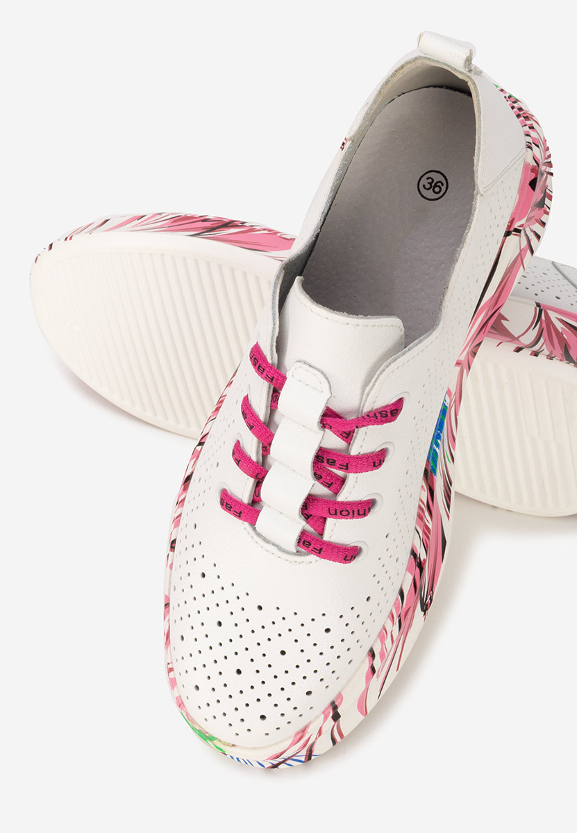 Sneakers dama piele Florinna V2 albi