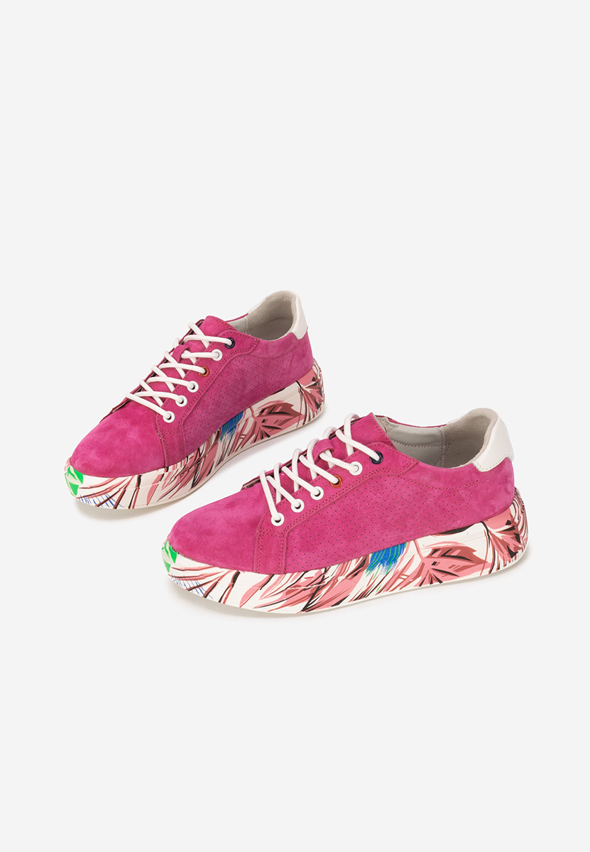 Sneakers dama piele Sandrina fucsia