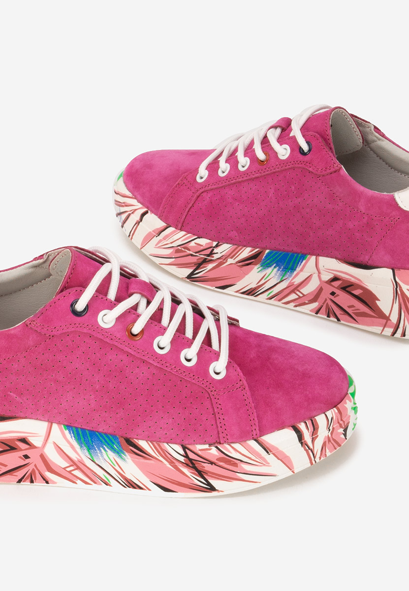 Sneakers dama piele Sandrina fucsia