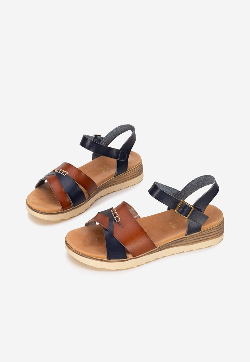 Sandale dama piele Izalya navy