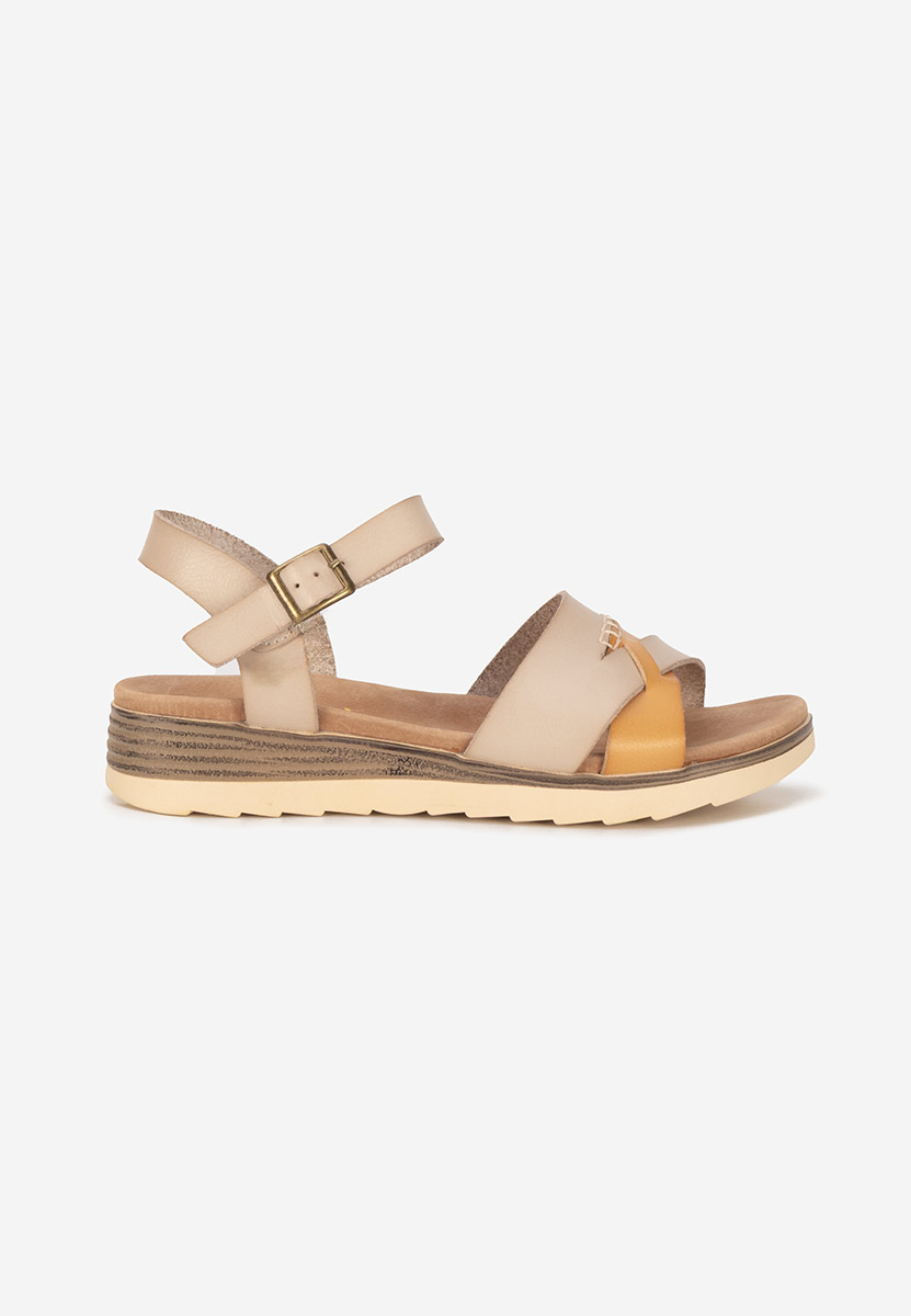 Sandale dama piele Izalya bej