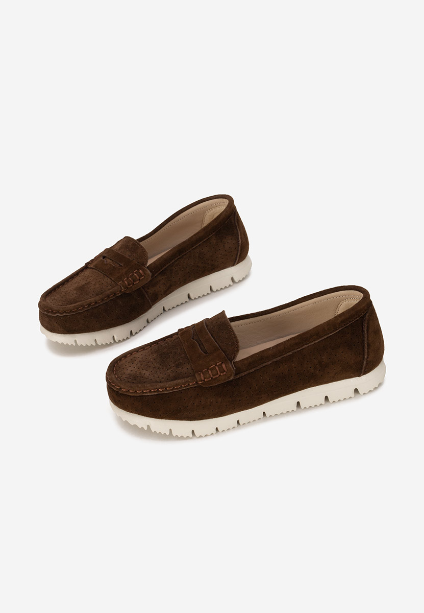 Mocasini dama piele Valerimia V2 maro