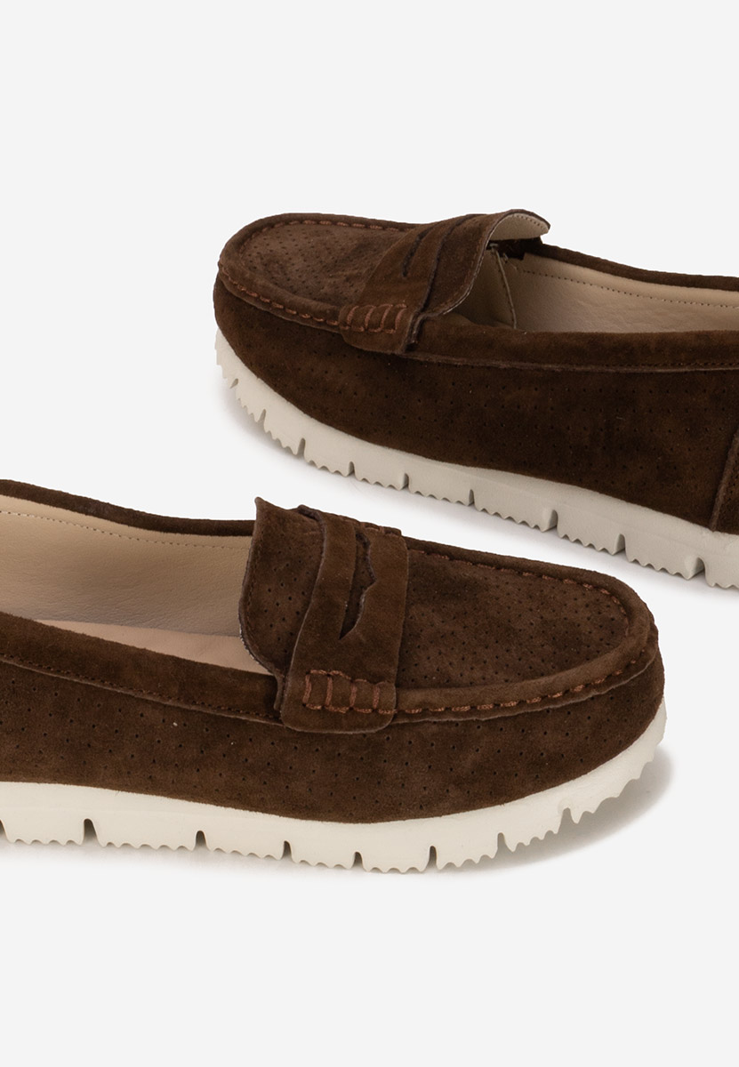 Mocasini dama piele Valerimia V2 maro