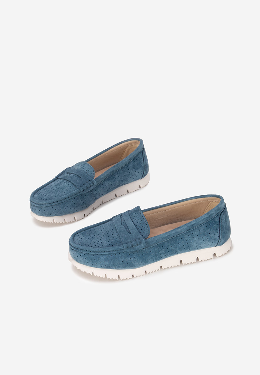 Mocasini dama piele Valerimia navy