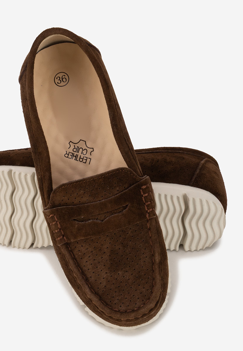 Mocasini dama piele Valerimia V2 maro
