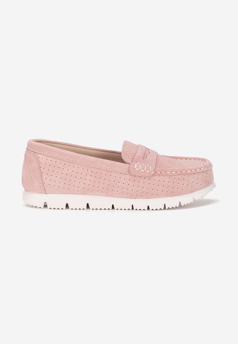 Mocasini dama piele Valerimia roz