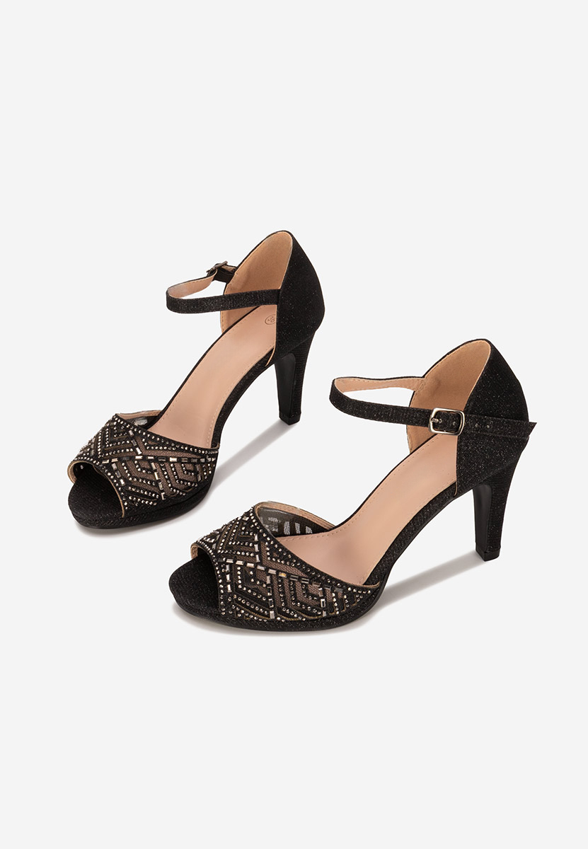 Sandale dama elegante Kadeia negre
