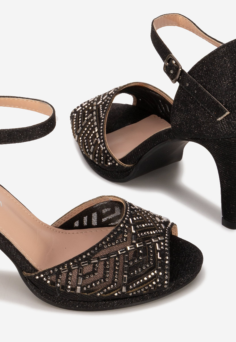 Sandale dama elegante Kadeia negre