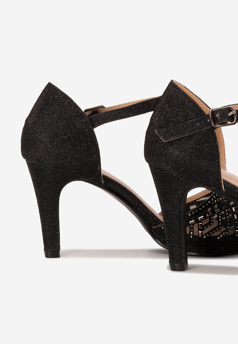 Sandale dama elegante Kadeia negre