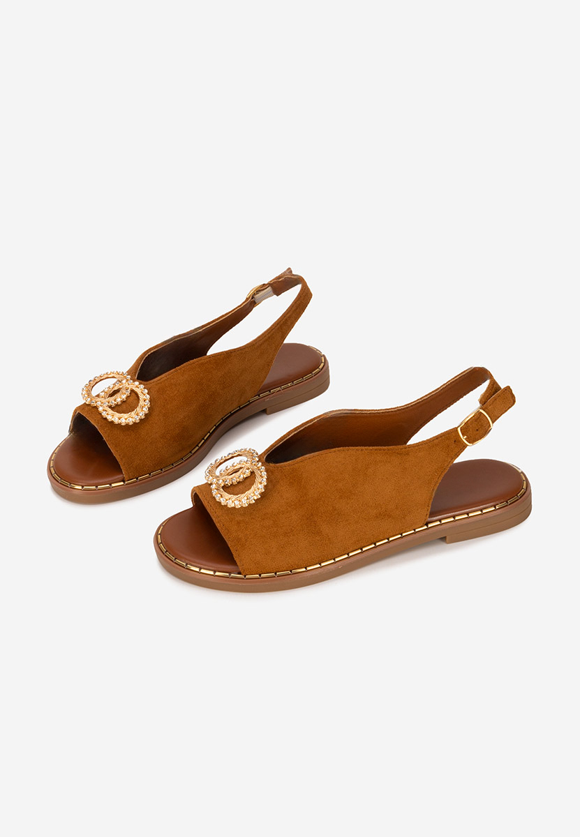 Sandale cu talpa joasa Olivera camel