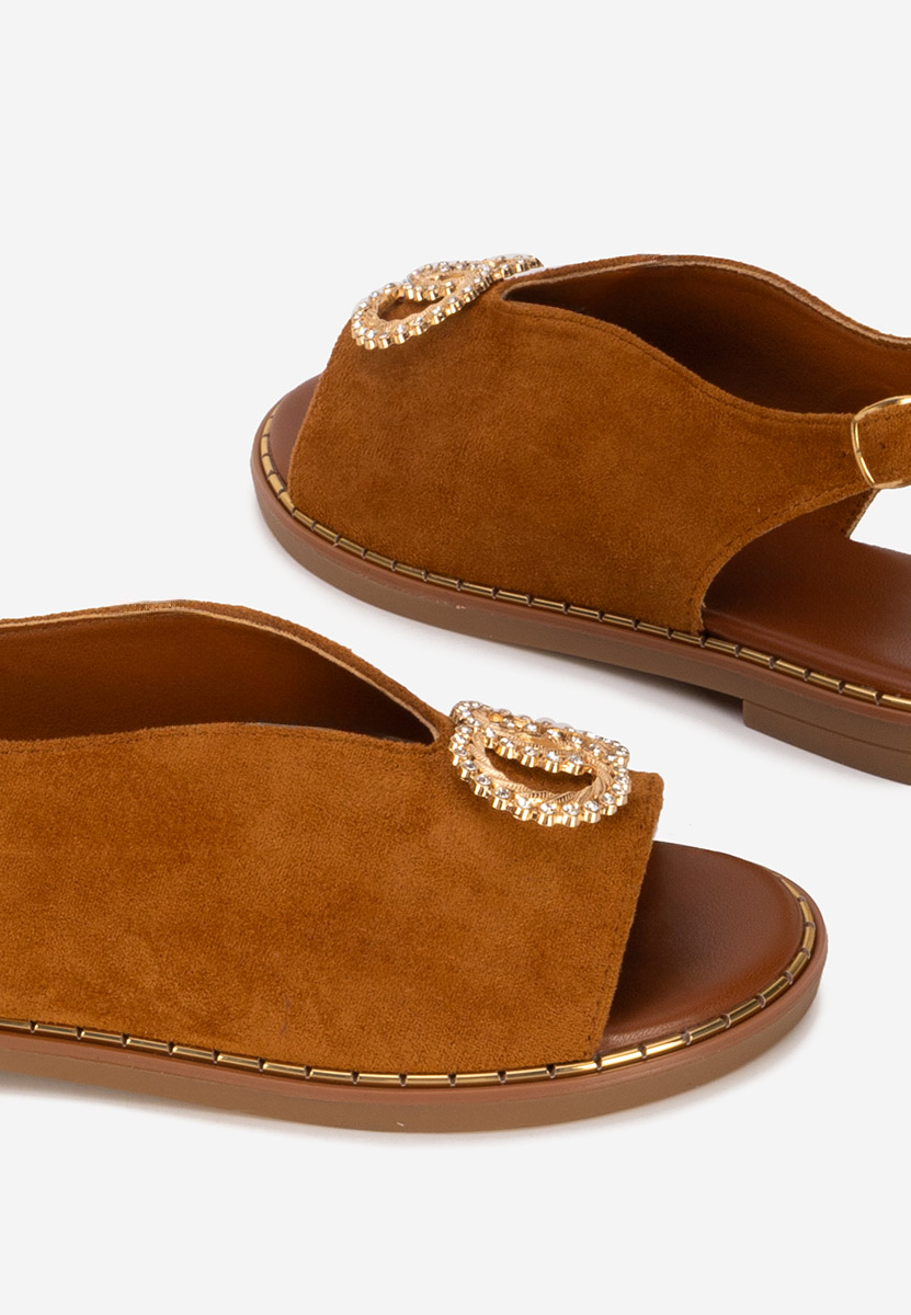 Sandale cu talpa joasa Olivera camel