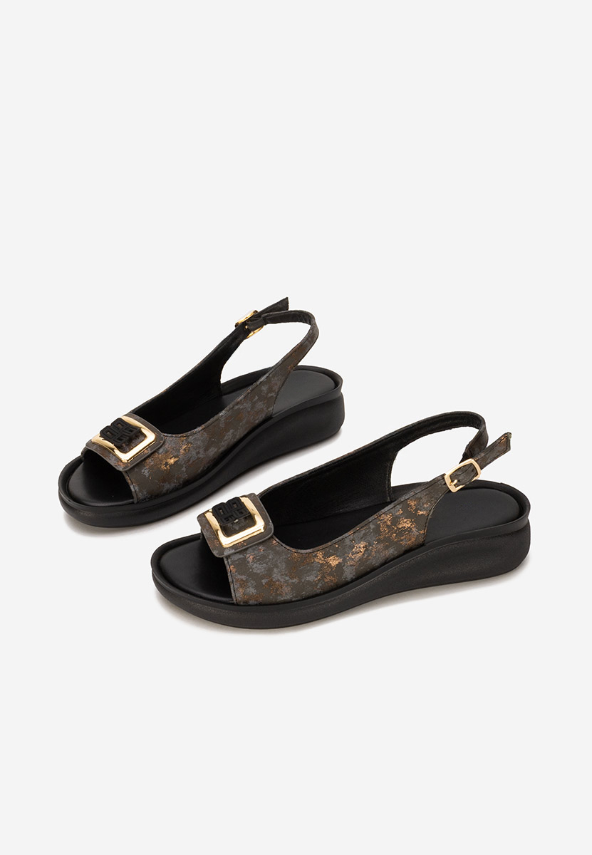 Sandale cu platforma Sendy negre