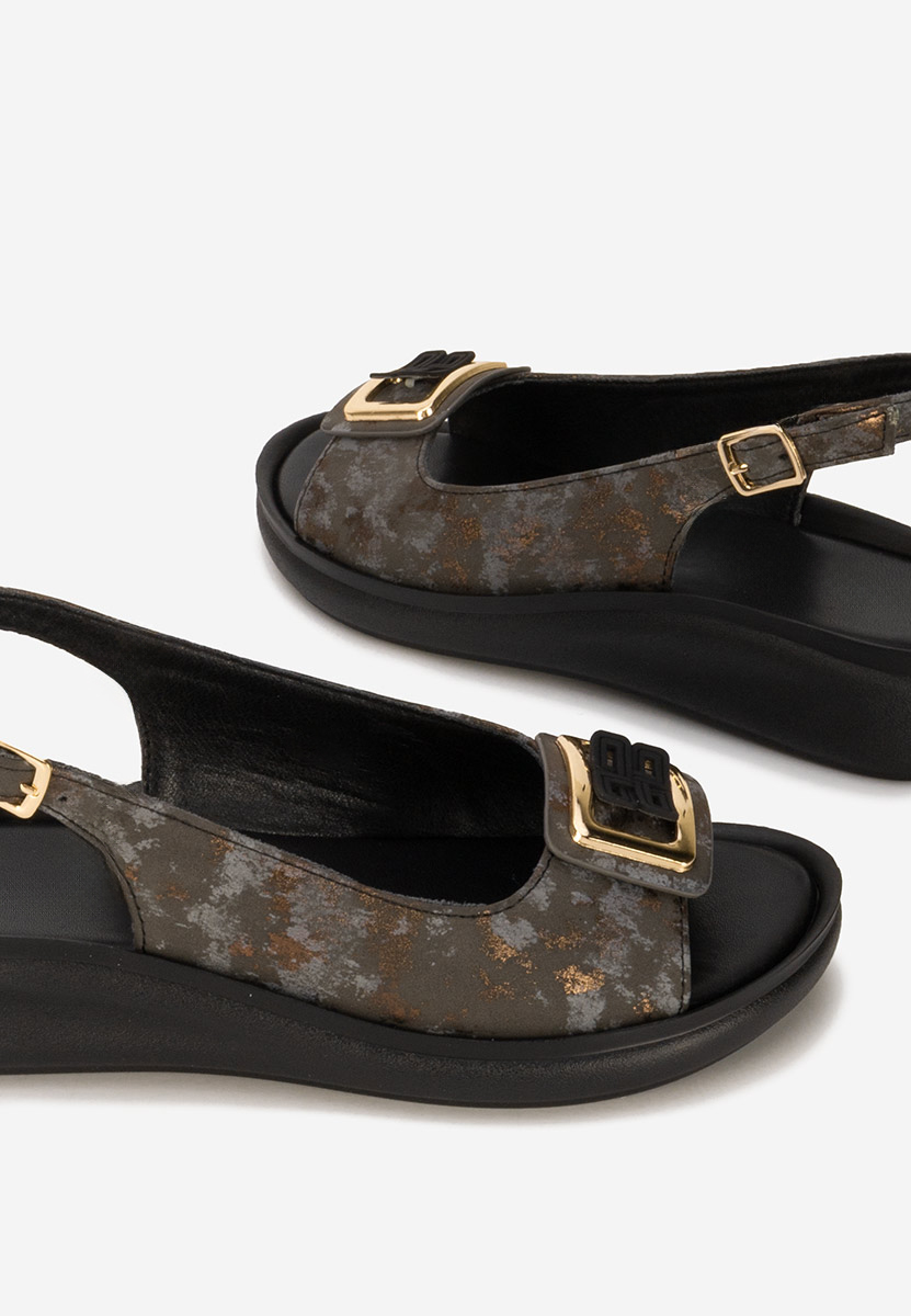 Sandale cu platforma Sendy negre
